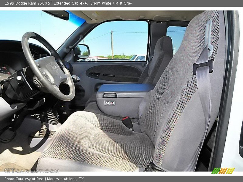 Bright White / Mist Gray 1999 Dodge Ram 2500 ST Extended Cab 4x4
