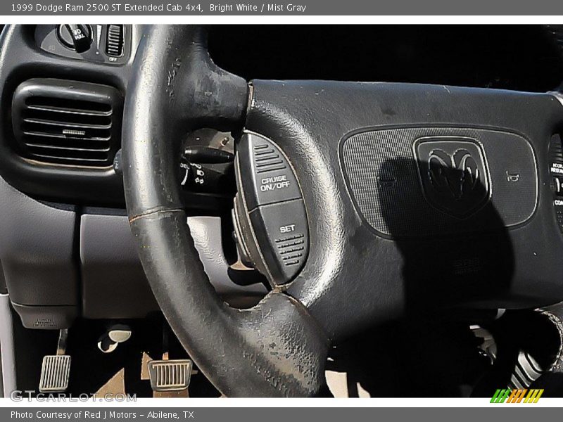 Bright White / Mist Gray 1999 Dodge Ram 2500 ST Extended Cab 4x4