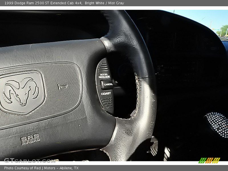 Bright White / Mist Gray 1999 Dodge Ram 2500 ST Extended Cab 4x4