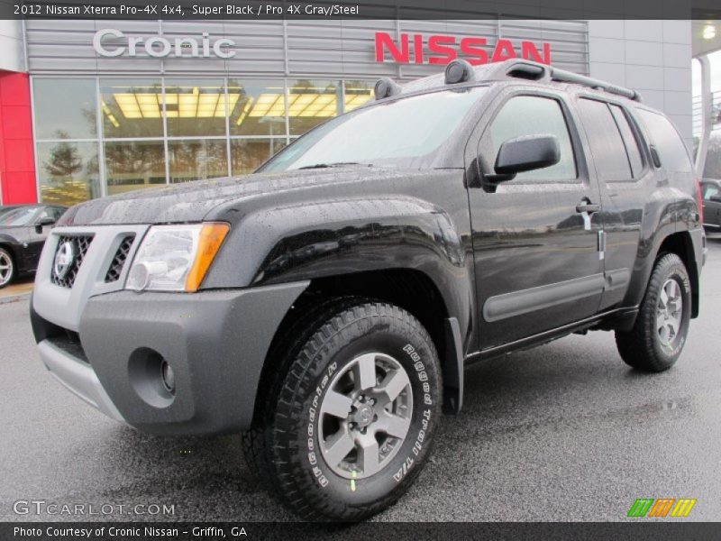 Super Black / Pro 4X Gray/Steel 2012 Nissan Xterra Pro-4X 4x4