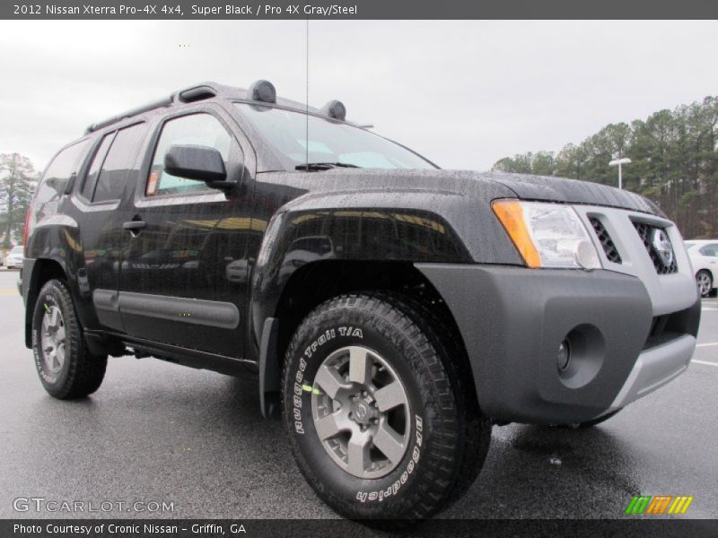 Super Black / Pro 4X Gray/Steel 2012 Nissan Xterra Pro-4X 4x4