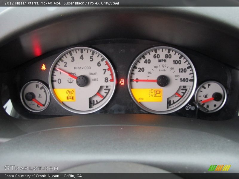 Super Black / Pro 4X Gray/Steel 2012 Nissan Xterra Pro-4X 4x4