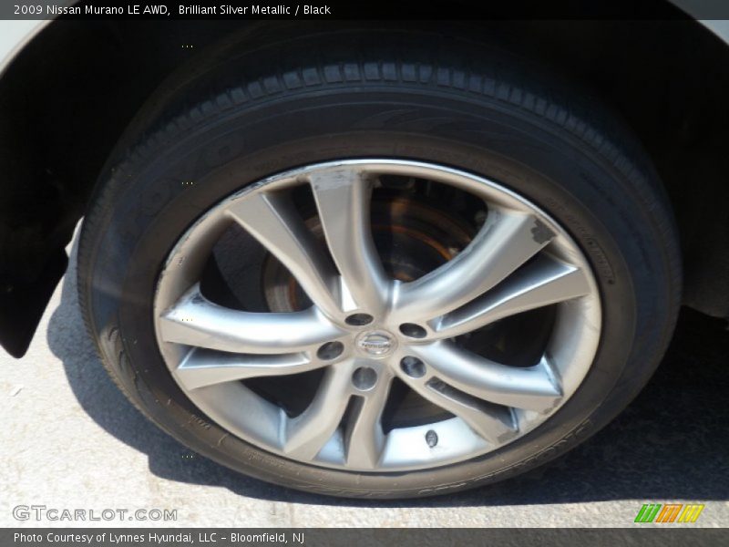 Brilliant Silver Metallic / Black 2009 Nissan Murano LE AWD