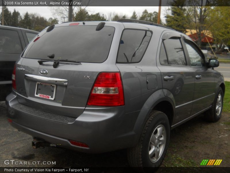 Alpine Gray / Gray 2008 Kia Sorento LX 4x4