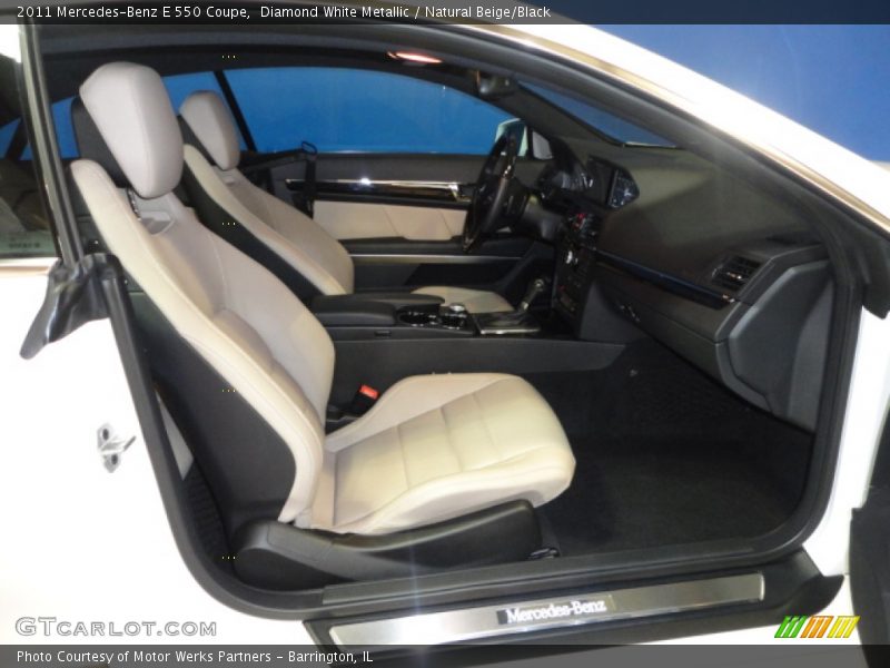 Diamond White Metallic / Natural Beige/Black 2011 Mercedes-Benz E 550 Coupe