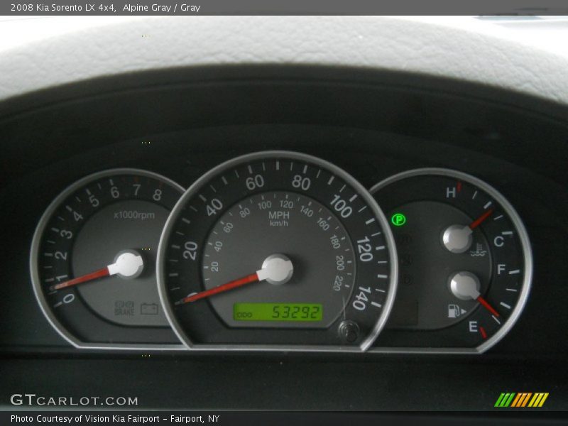 Alpine Gray / Gray 2008 Kia Sorento LX 4x4