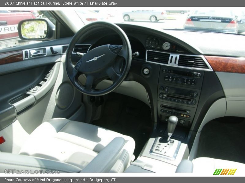 Stone White / Pastel Slate Gray 2007 Chrysler Pacifica Touring