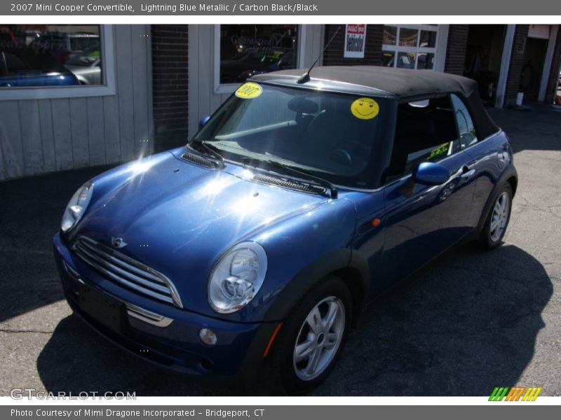 Lightning Blue Metallic / Carbon Black/Black 2007 Mini Cooper Convertible