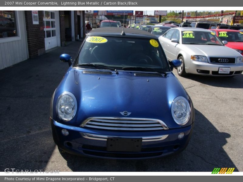 Lightning Blue Metallic / Carbon Black/Black 2007 Mini Cooper Convertible