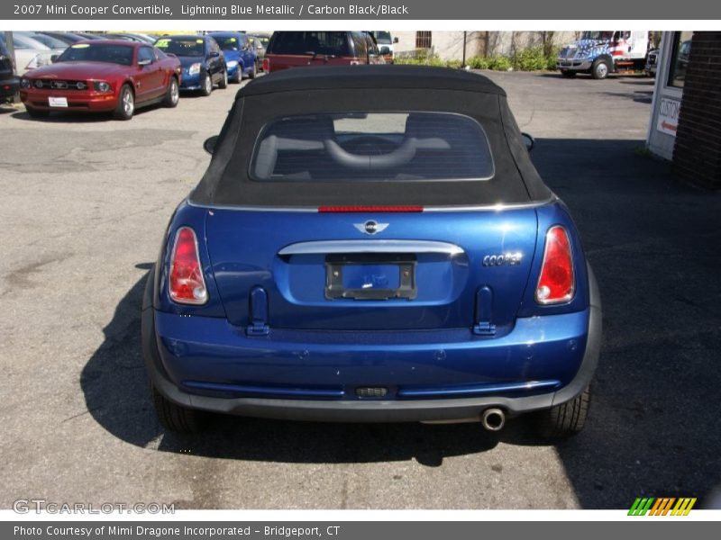 Lightning Blue Metallic / Carbon Black/Black 2007 Mini Cooper Convertible