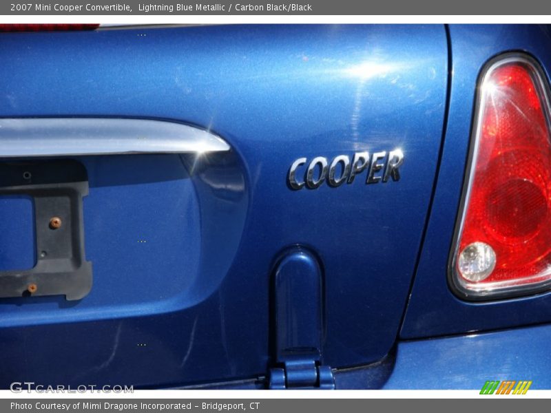 Lightning Blue Metallic / Carbon Black/Black 2007 Mini Cooper Convertible