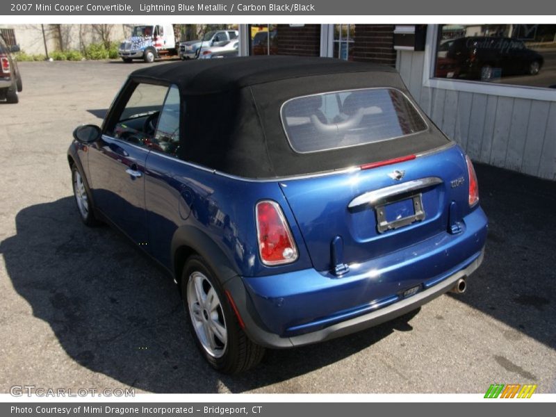 Lightning Blue Metallic / Carbon Black/Black 2007 Mini Cooper Convertible