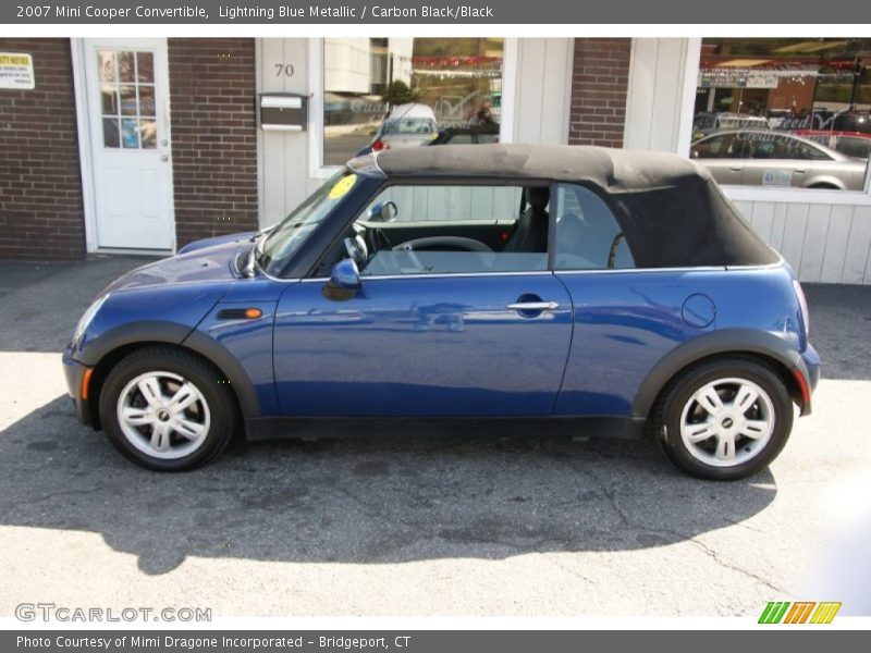 Lightning Blue Metallic / Carbon Black/Black 2007 Mini Cooper Convertible