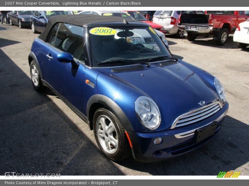 Lightning Blue Metallic / Carbon Black/Black 2007 Mini Cooper Convertible