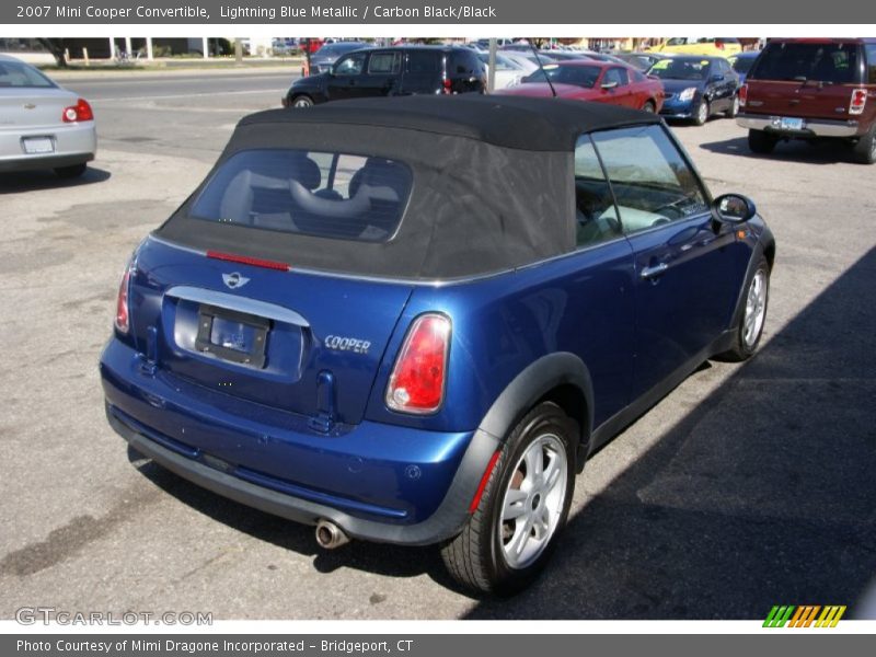 Lightning Blue Metallic / Carbon Black/Black 2007 Mini Cooper Convertible