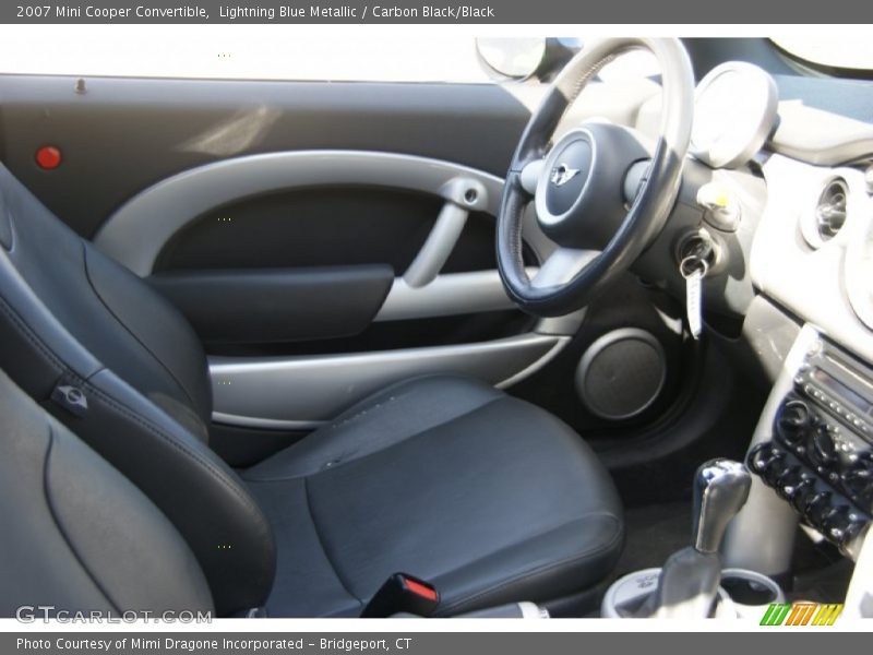 Lightning Blue Metallic / Carbon Black/Black 2007 Mini Cooper Convertible