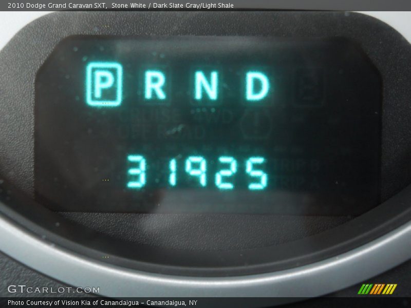 Stone White / Dark Slate Gray/Light Shale 2010 Dodge Grand Caravan SXT