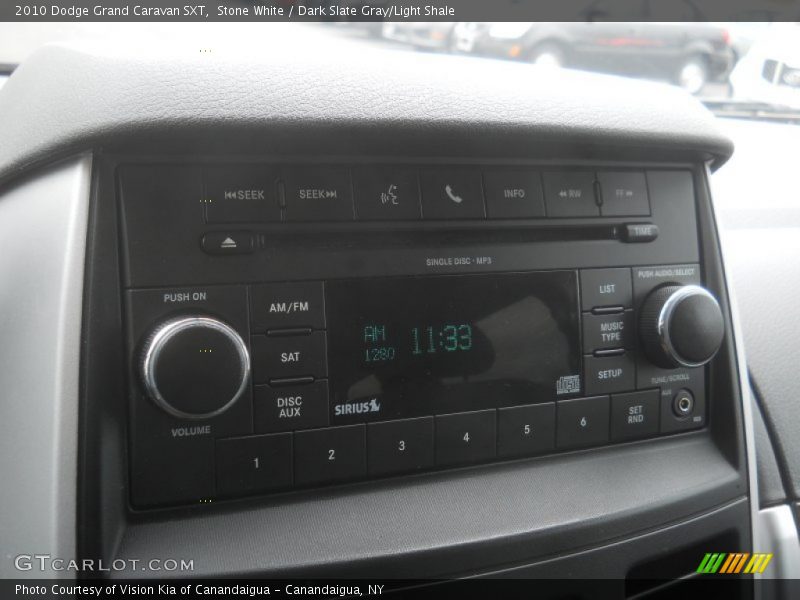 Stone White / Dark Slate Gray/Light Shale 2010 Dodge Grand Caravan SXT