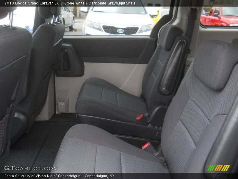 Stone White / Dark Slate Gray/Light Shale 2010 Dodge Grand Caravan SXT