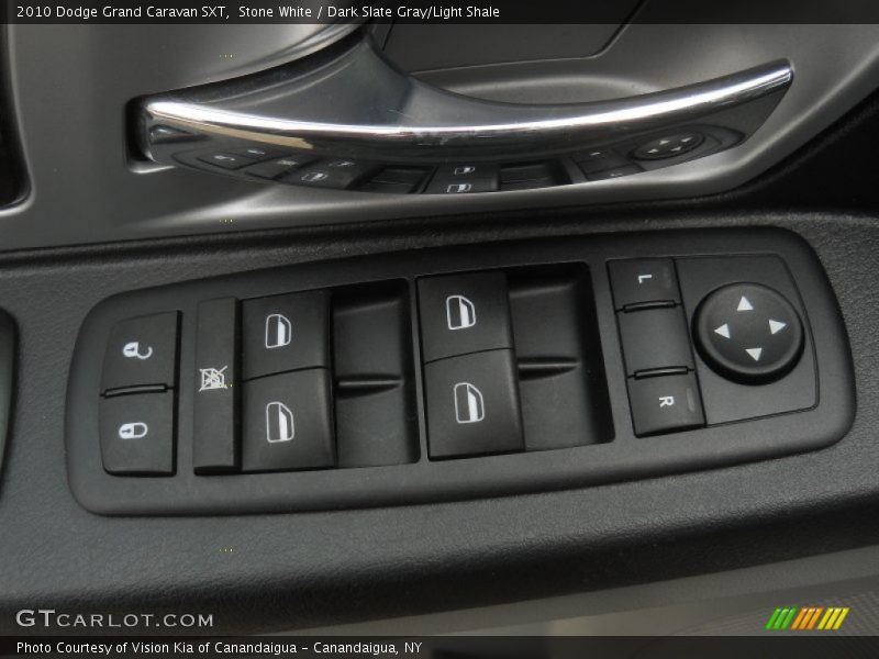 Stone White / Dark Slate Gray/Light Shale 2010 Dodge Grand Caravan SXT