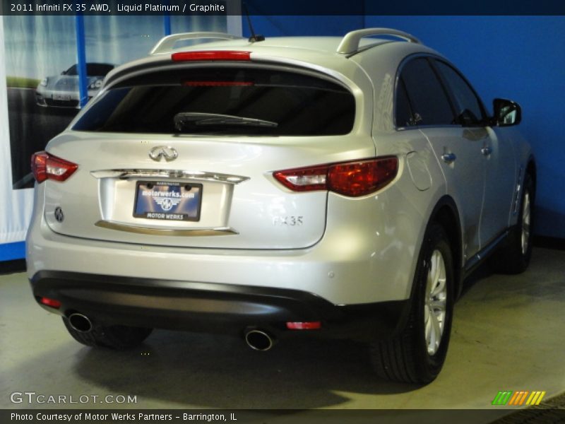 Liquid Platinum / Graphite 2011 Infiniti FX 35 AWD