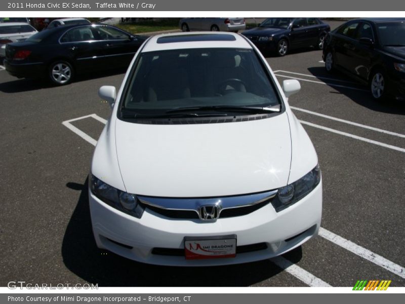 Taffeta White / Gray 2011 Honda Civic EX Sedan
