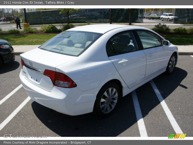 Taffeta White / Gray 2011 Honda Civic EX Sedan