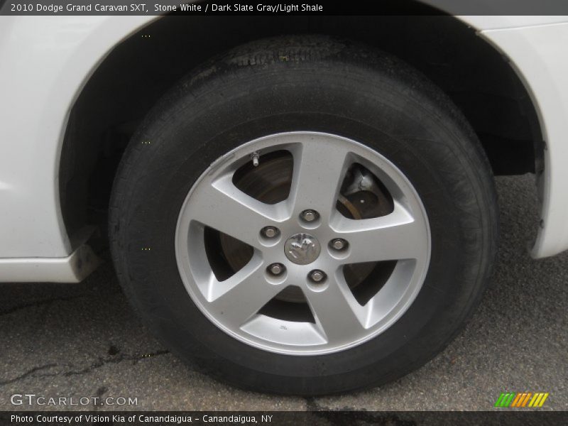 Stone White / Dark Slate Gray/Light Shale 2010 Dodge Grand Caravan SXT