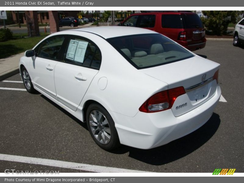 Taffeta White / Gray 2011 Honda Civic EX Sedan
