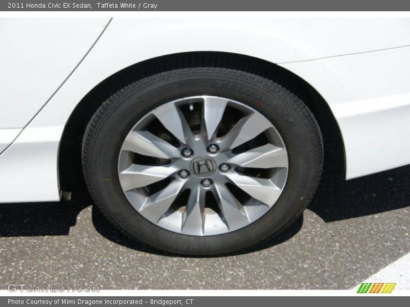 Taffeta White / Gray 2011 Honda Civic EX Sedan
