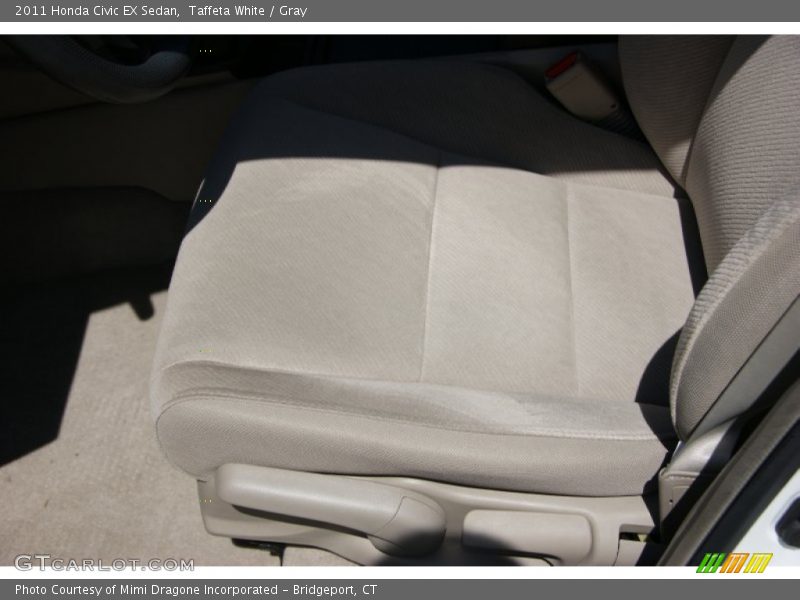 Taffeta White / Gray 2011 Honda Civic EX Sedan