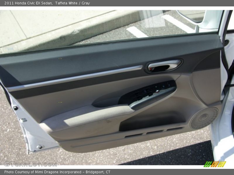 Taffeta White / Gray 2011 Honda Civic EX Sedan