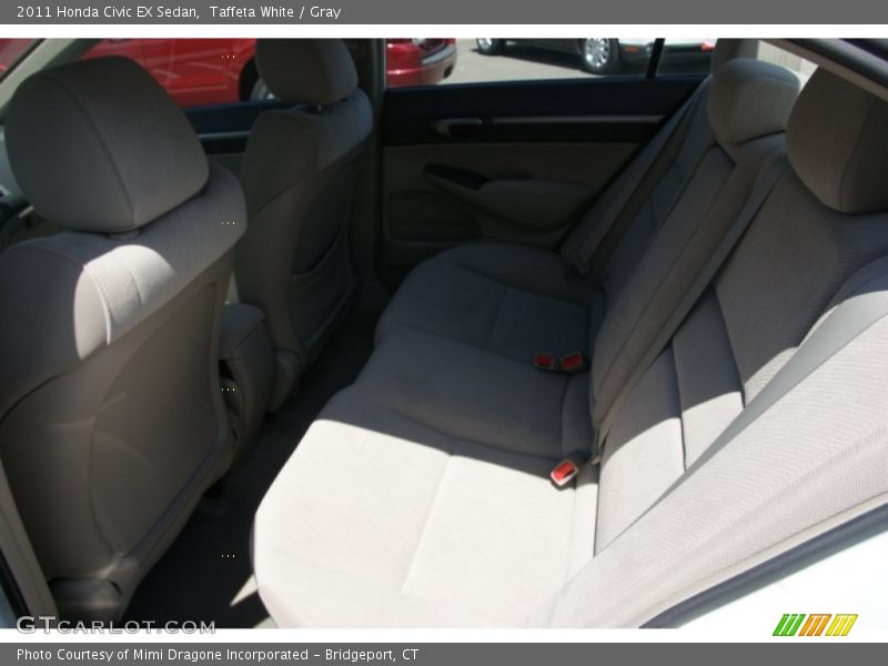 Taffeta White / Gray 2011 Honda Civic EX Sedan