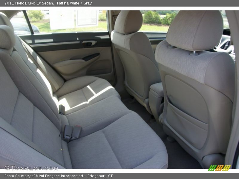 Taffeta White / Gray 2011 Honda Civic EX Sedan