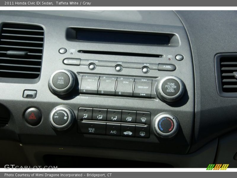 Taffeta White / Gray 2011 Honda Civic EX Sedan