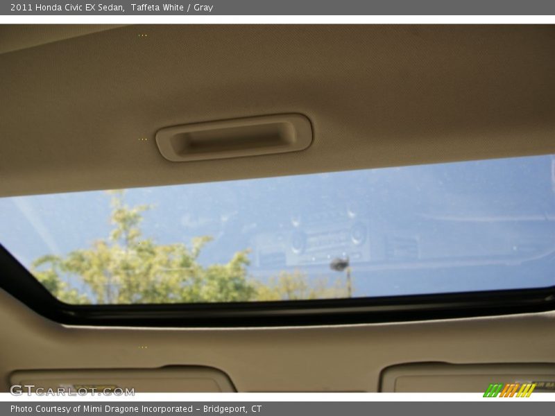Taffeta White / Gray 2011 Honda Civic EX Sedan