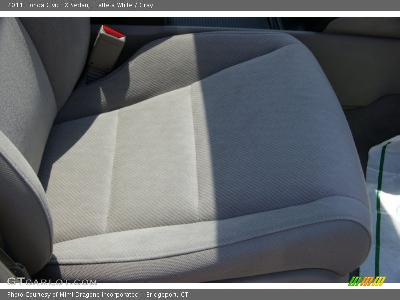 Taffeta White / Gray 2011 Honda Civic EX Sedan