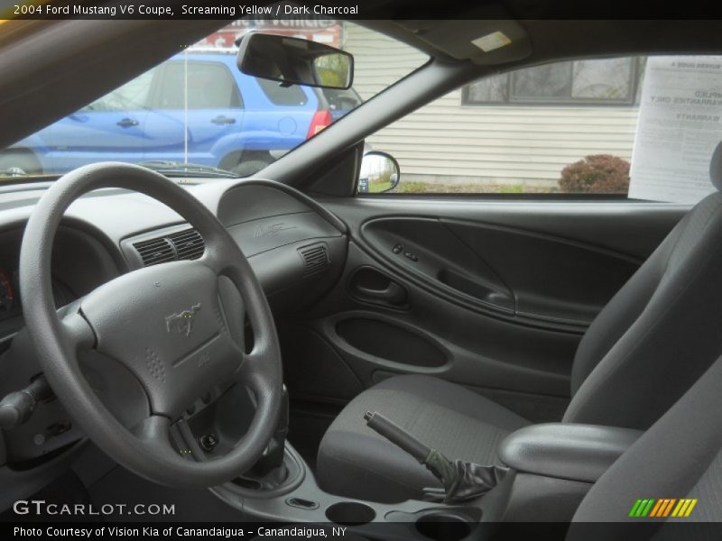 Screaming Yellow / Dark Charcoal 2004 Ford Mustang V6 Coupe