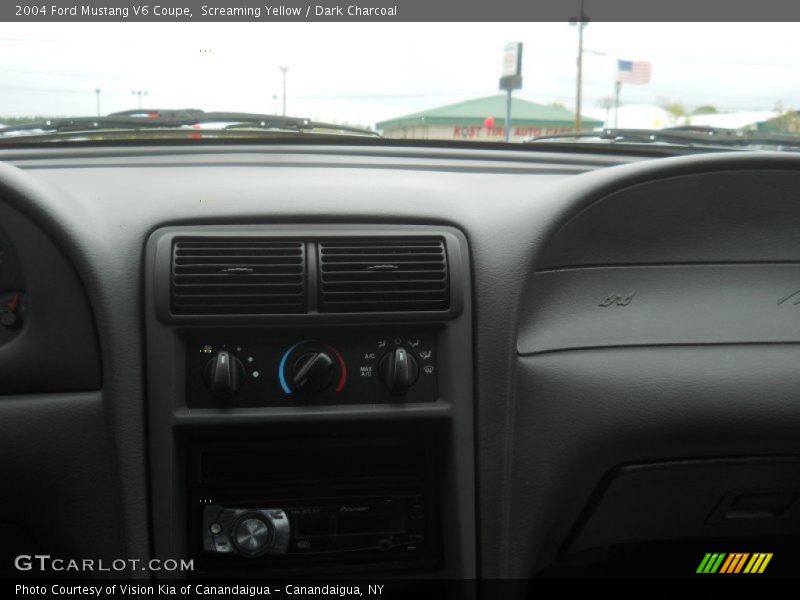 Screaming Yellow / Dark Charcoal 2004 Ford Mustang V6 Coupe