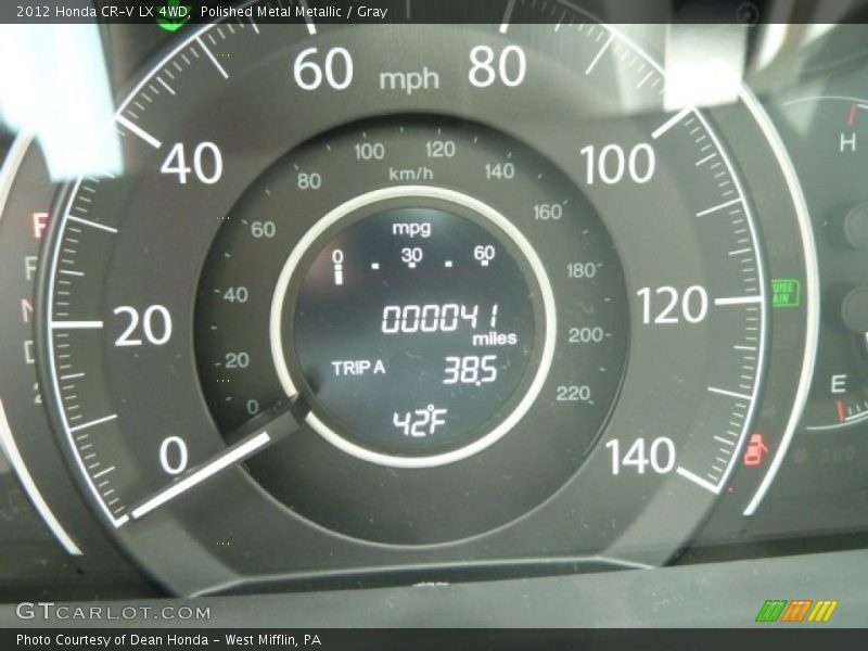 Polished Metal Metallic / Gray 2012 Honda CR-V LX 4WD