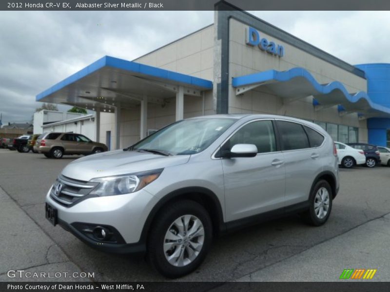 Alabaster Silver Metallic / Black 2012 Honda CR-V EX
