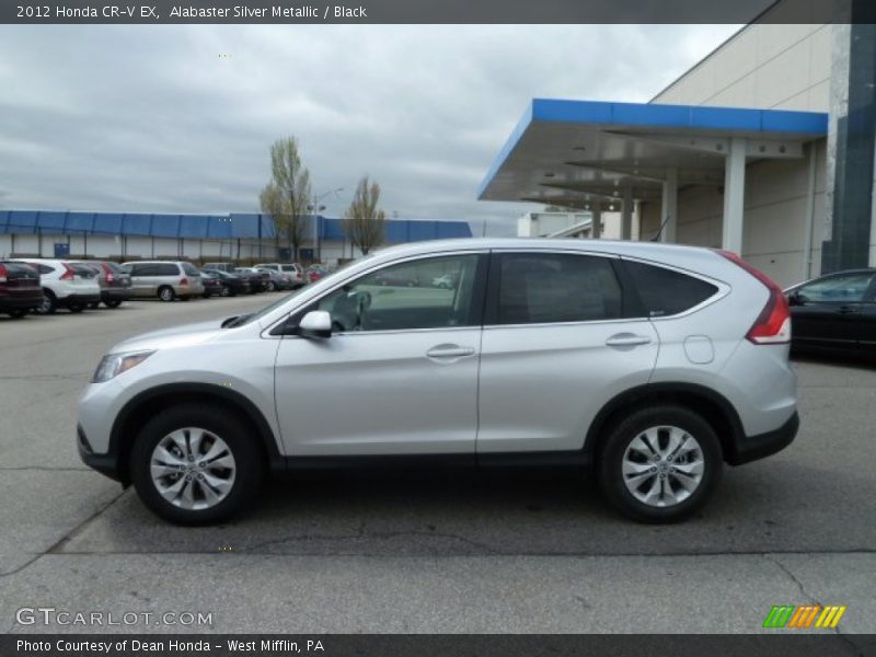 Alabaster Silver Metallic / Black 2012 Honda CR-V EX