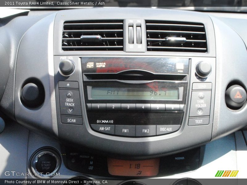Classic Silver Metallic / Ash 2011 Toyota RAV4 Limited