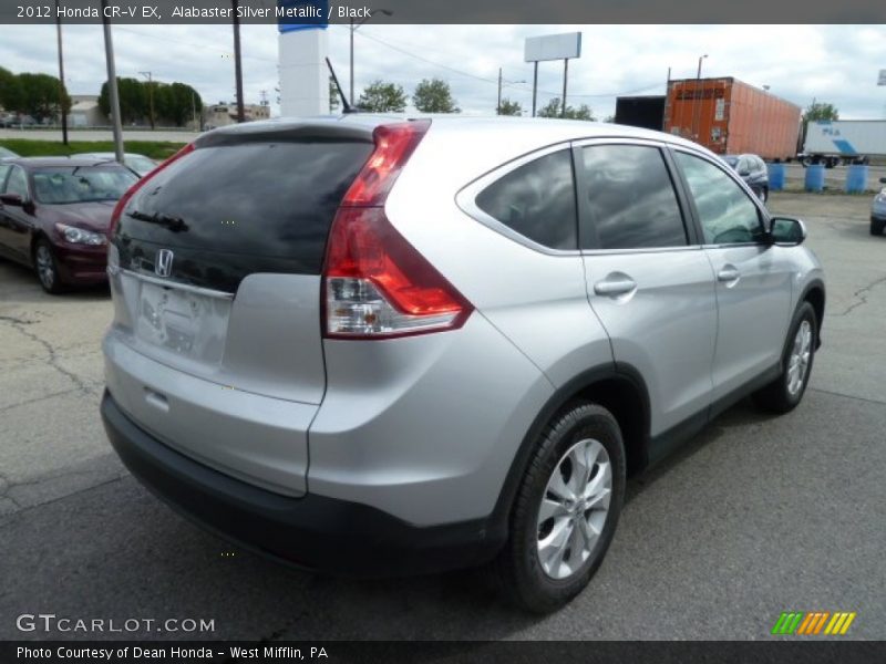 Alabaster Silver Metallic / Black 2012 Honda CR-V EX