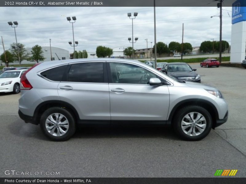 Alabaster Silver Metallic / Black 2012 Honda CR-V EX