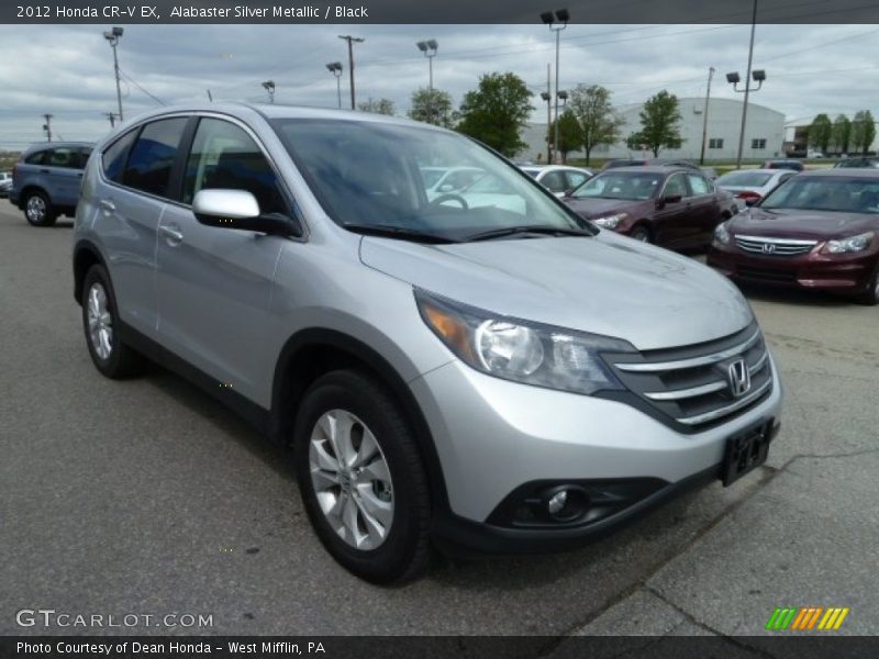 Alabaster Silver Metallic / Black 2012 Honda CR-V EX