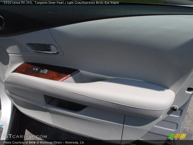 Tungsten Silver Pearl / Light Gray/Espresso Birds-Eye Maple 2010 Lexus RX 350