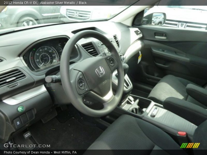 Alabaster Silver Metallic / Black 2012 Honda CR-V EX