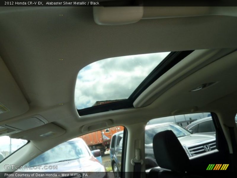 Alabaster Silver Metallic / Black 2012 Honda CR-V EX