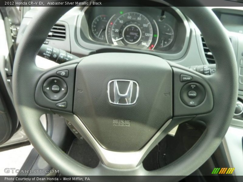 Alabaster Silver Metallic / Black 2012 Honda CR-V EX